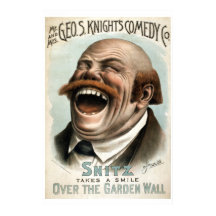 Geo H White's Comedy Co Vintage Theater Poster