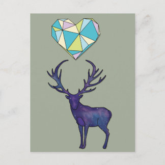 Geo Hjort Heart Poster Vykort