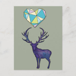Geo Hjort Heart Poster Vykort