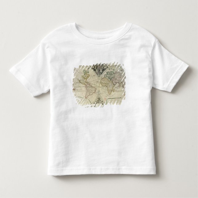 Geo-Hydrographic Mappamonde T-shirt (Framsida)