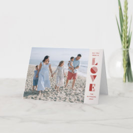 Geo Kärlek Alla hjärtans dagskort - Cherry Meddelande