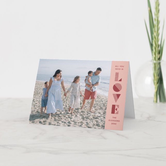 Geo Kärlek Alla hjärtans dagskort - persikor Meddelande (Framsida)