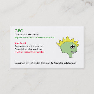 GEO-kort Visitkort
