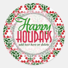 Geo Land Kärlek julklapp etikett Sticker