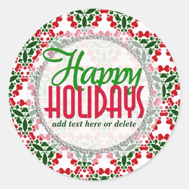 Geo Land Kärlek julklapp etikett Sticker (Framsida)