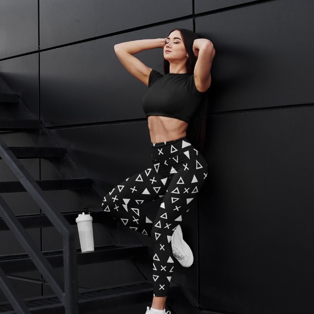 Geo Line Triangle Leggings (Skapare uppladdad)