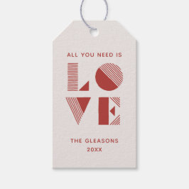 Geo Love Alla hjärtans dags foto presenttagg - Kör Presentetikett