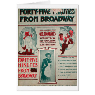 Geo. M. Cohan 45 noterar från Broadway Hälsningskort