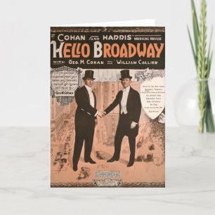 Geo. M. Cohan Hej Broadway Kort