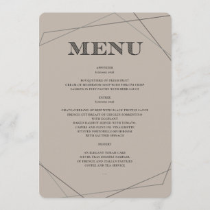 Geo Modern Pub/Bat mitzvah meny