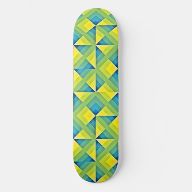 Geo Mönster 1 Skateboard Bräda 20,5 Cm (Framsida)
