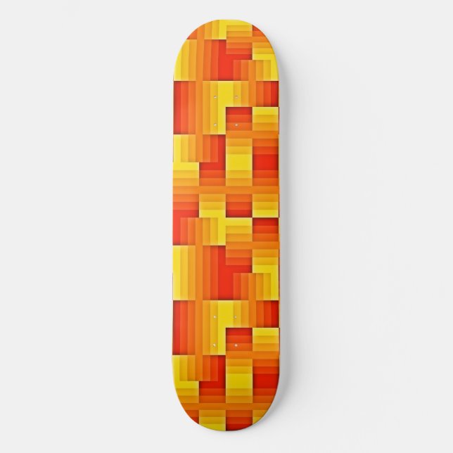 Geo Mönster 2 Skateboards (Framsida)