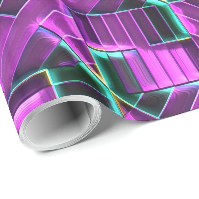 Geo Mönster X5-8-alternativ Presentpapper (Rullad Hörn)