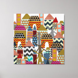 geo-stad canvastryck