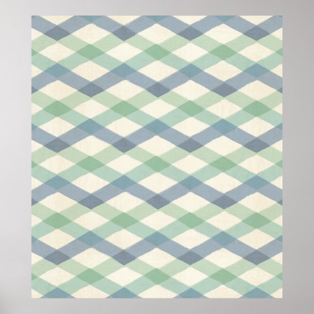 Geo-steg utomhus | Pastel Geometric Mönster Poster (Framsidan)