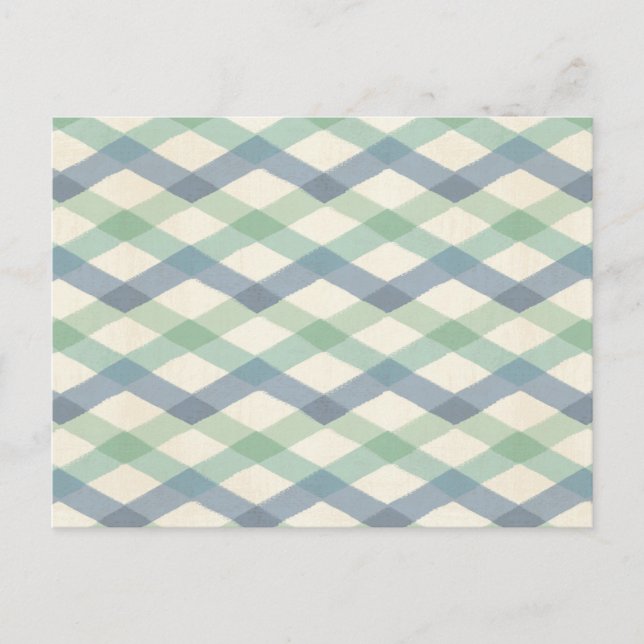 Geo-steg utomhus | Pastel Geometric Mönster Vykort (Framsida)