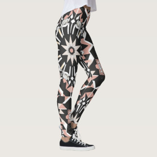 Geo-Stil: Geometric Leggings för heltryck