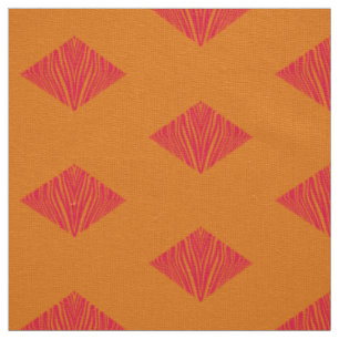 geo zebra rosa orange tyg