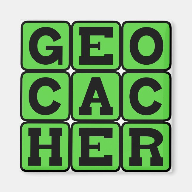 Geocachare, Navigationshobby Magnet (Framsidan)