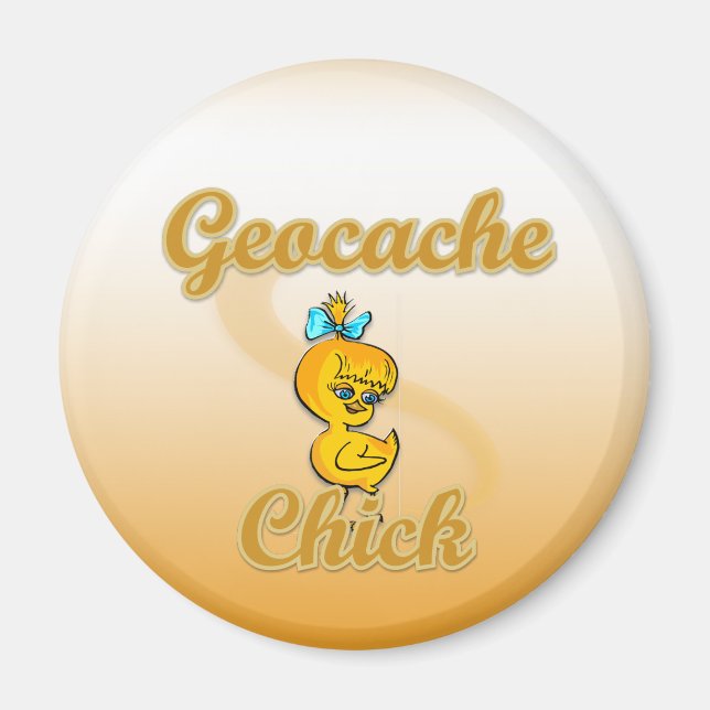 Geocache-Chick Magnet (Framsidan)