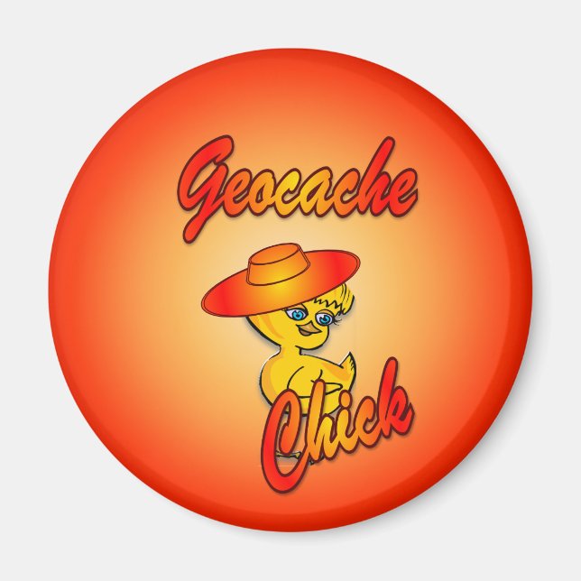 Geocache-Chick nr 5 Magnet (Framsidan)