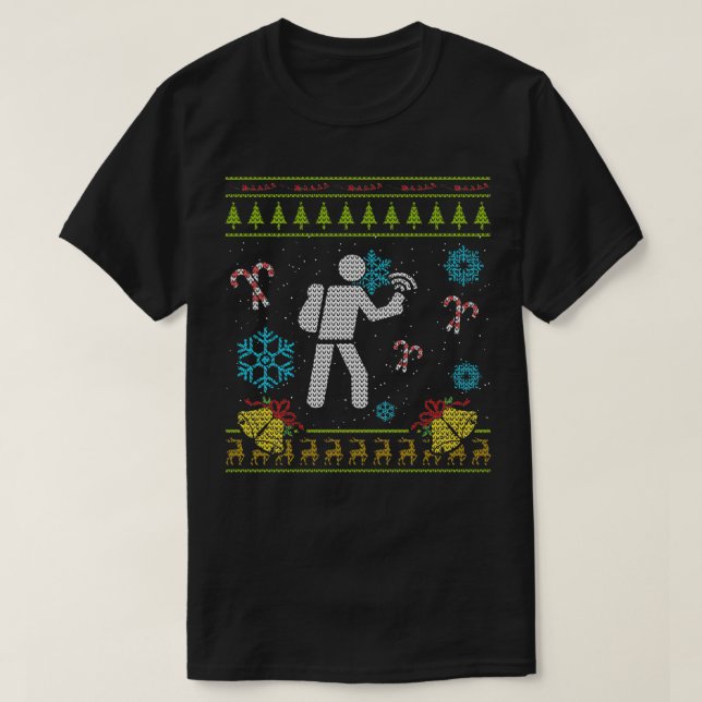 Geocache-julsötare Shirt Geocaching Kristus T (Design framsida)