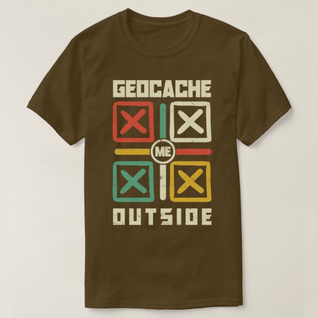 Geocache Me Exside Scavenger Hunting for a Geocac T Shirt (Design framsida)