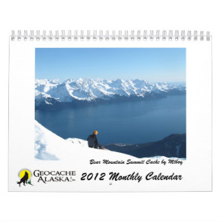 GeocacheAlaska månadstidningkalender 2012 Kalender