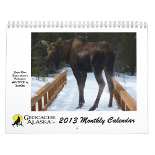 GeocacheAlaska månadstidningkalender 2013 Kalender