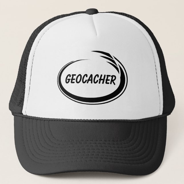 Geocacher Black Stänk Keps (Framsida)