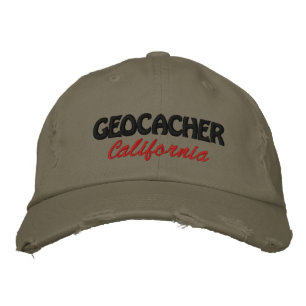 Geocacher California Broderad Keps