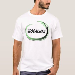 Geocacher Grönt Stänk T-Shirt