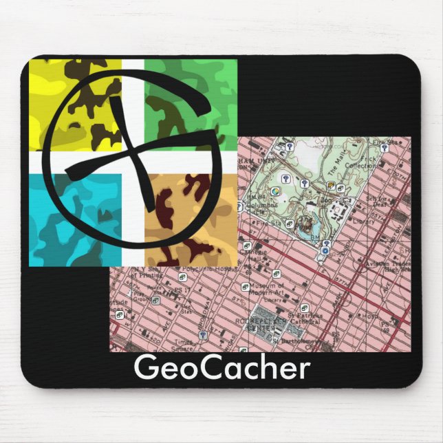 GeoCacher Mousepad Musmatta (Framsidan)
