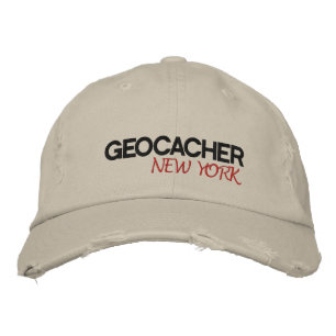 Geocacher New York Broderad Keps