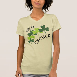 Geocacher Shamrocks T Shirt