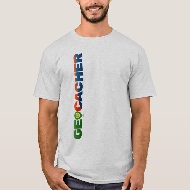 Geocacher skjorta tee (Framsida)