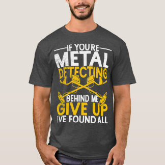 Geocacher Treasure Hunters Metall upptäcker T Shirt