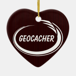 Geocacher Vit Splash Julgransprydnad Keramik