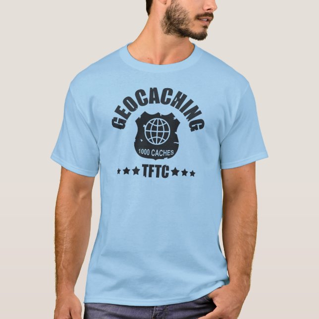 Geocaching Award 1000 T-shirt (Framsida)