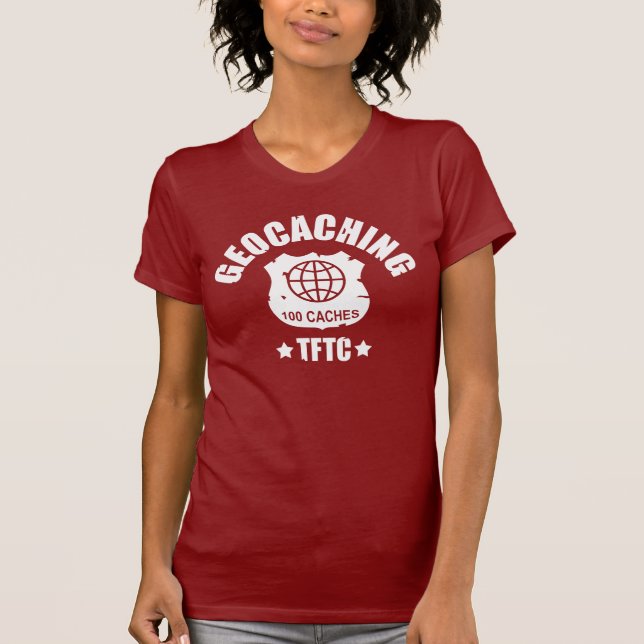 Geocaching Award 100 T-shirt (Framsida)