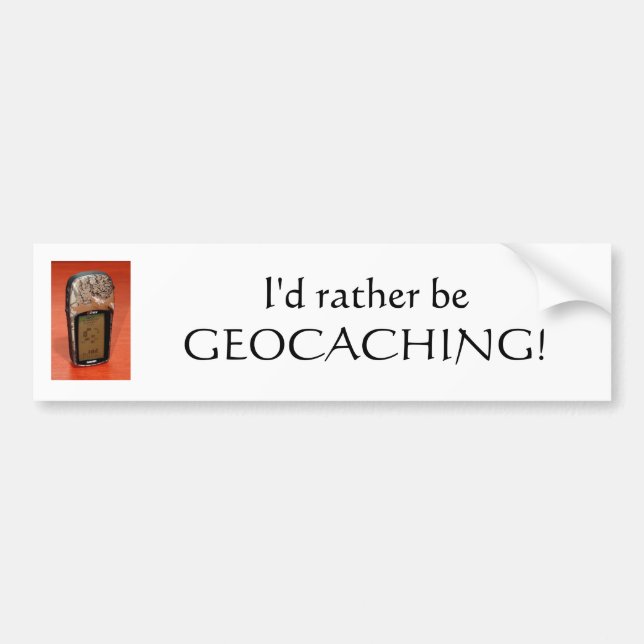 Geocaching bildekal (Framsidan)