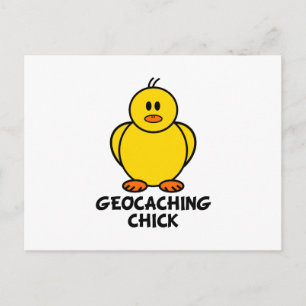 Geocaching Chick Vykort