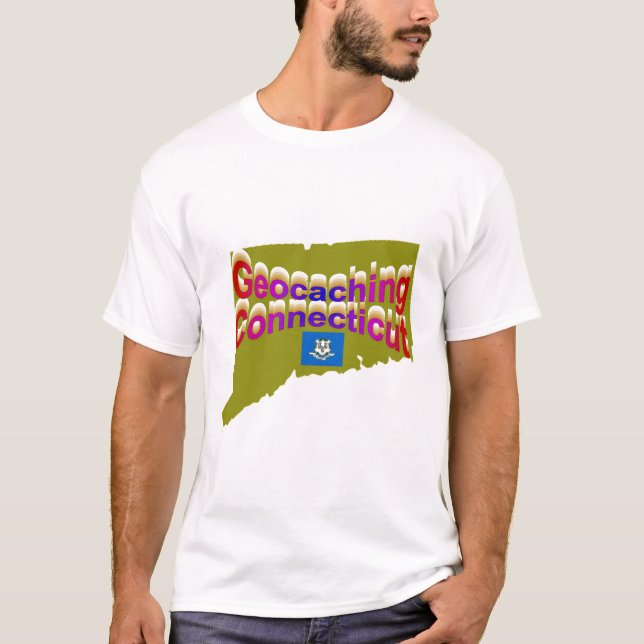 Geocaching Connecticut utslagsplats Tee Shirt (Framsida)