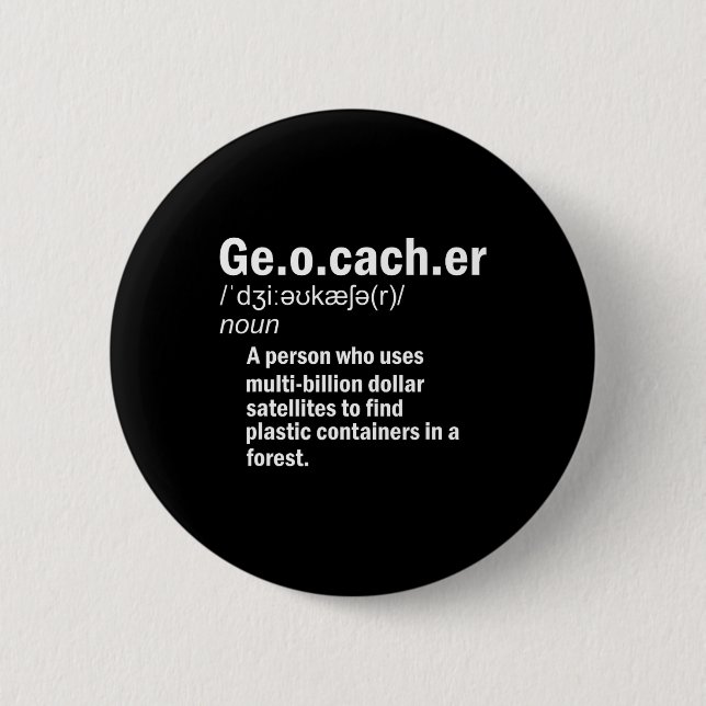 Geocaching Definition Geocacher Knapp (Framsida)