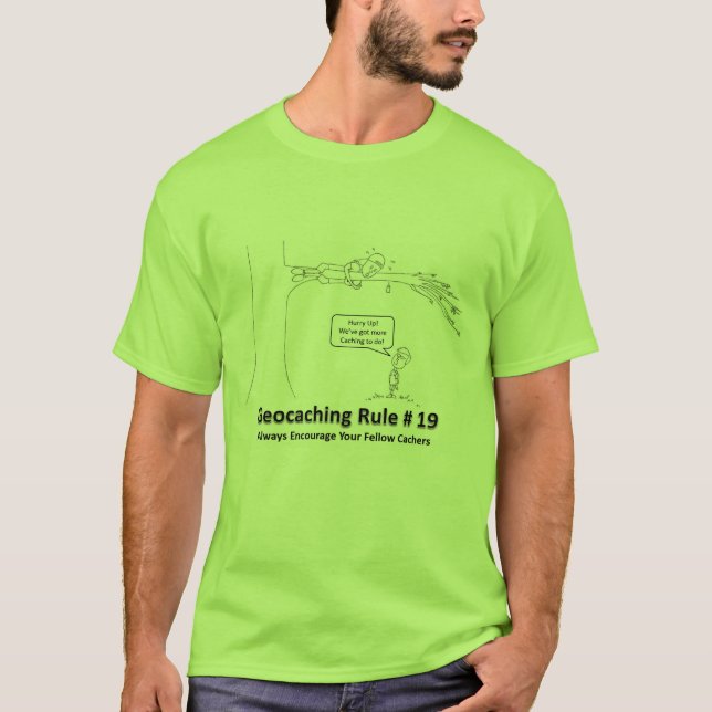 Geocaching DNF - Uppmuntran 2 T-shirt (Framsida)