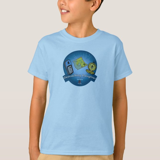 Geocaching dotterT-tröja Tee Shirt (Framsida)