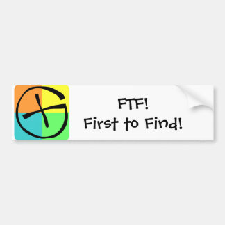 Geocaching FTF - Bildekal