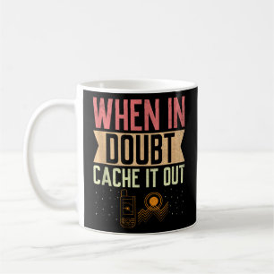 Geocaching Geocache Funny Geocacher Geocacher Sayi Kaffemugg