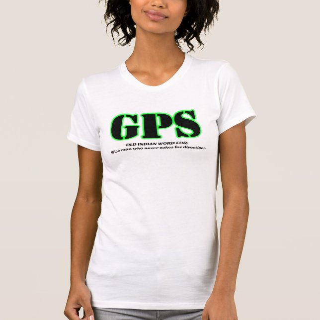 Geocaching GPS rolig Geocacher skjorta T-shirt (Framsida)