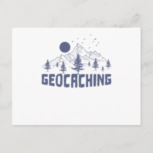 Geocaching i naturen vykort